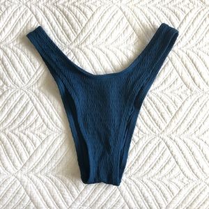 Aerie smocked cheeky bikini bottom